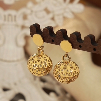 Aurelia Hollow Drop Earrings