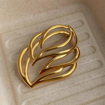 Kora Leaf Brooch