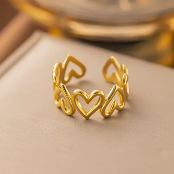 Hearts Reverse Ring