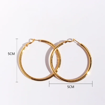 Golden Loopform Earrings