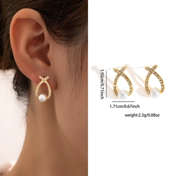 Jane Eyre Pearl & Spark Studs