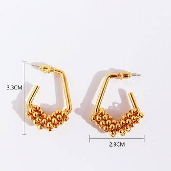 Celestia 24K Gold Plated Brass Studs