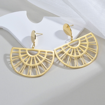 HollowGold Drops Earrings