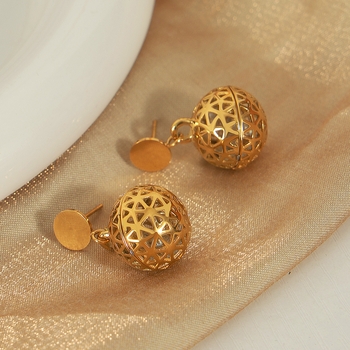 Aurelia Hollow Drop Earrings