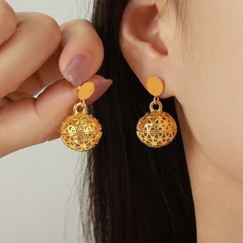 Aurelia Hollow Drop Earrings