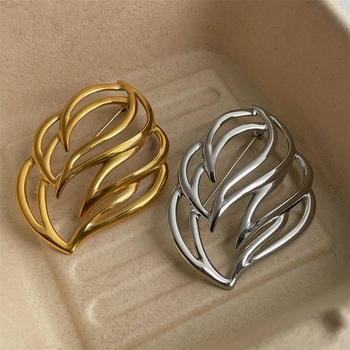Kora Leaf Brooch