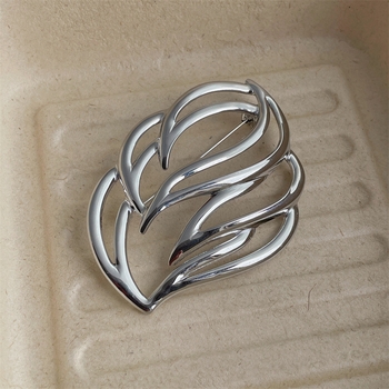 Kora Leaf Brooch - Silver 13g