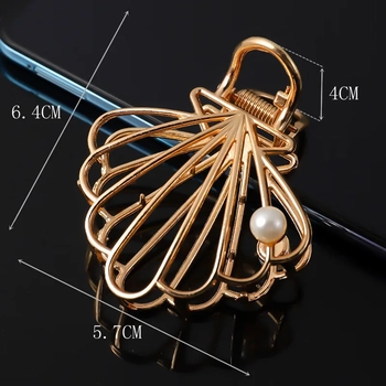 Nova Metal Hair Claw - Gold 