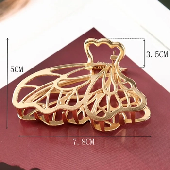 Nova Metal Hair Claw - Gold 