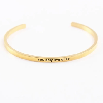 Tumi Bangle - You Only Live Once 