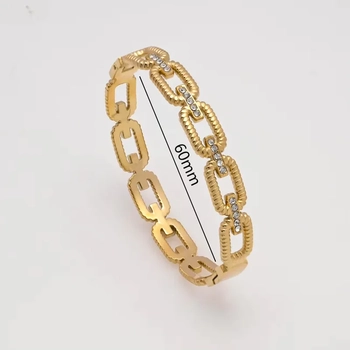 Elaine Edge Bangles - Square Chain 