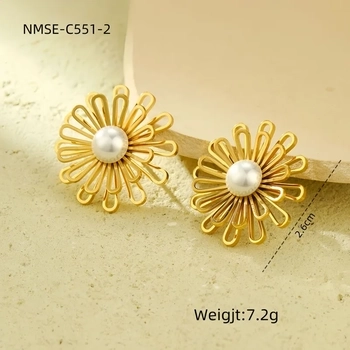 Flora Classic Studs - Gold 
