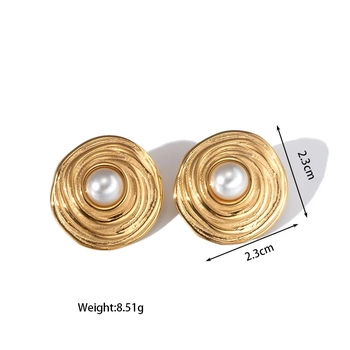 Ophelia Pearl Stud Earrings - Default M