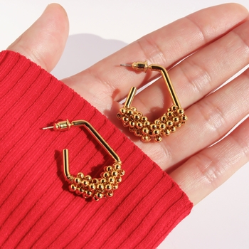 Celestia 24K Gold Plated Brass Studs