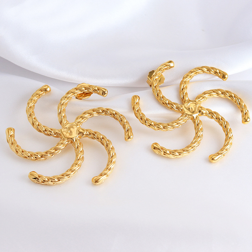 Vortex Spiral Statement Earrings